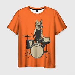 Мужская футболка Drums Fox