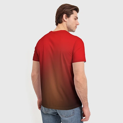 Мужская футболка Дикий индеец / 3D-принт – фото 4
