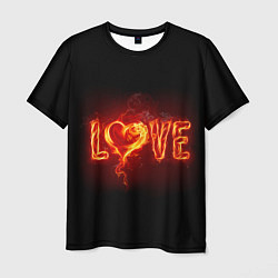 Мужская футболка Love & Flame