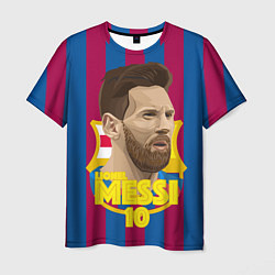 Футболка мужская FCB Lionel Messi, цвет: 3D-принт
