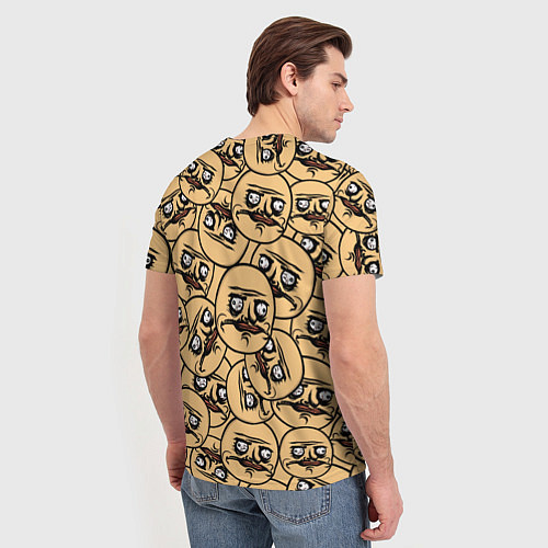 Мужская футболка Me Gusta pattern / 3D-принт – фото 4