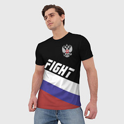 Футболка мужская Fight Russia, цвет: 3D-принт — фото 2