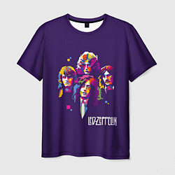 Мужская футболка Led Zeppelin: Violet Art