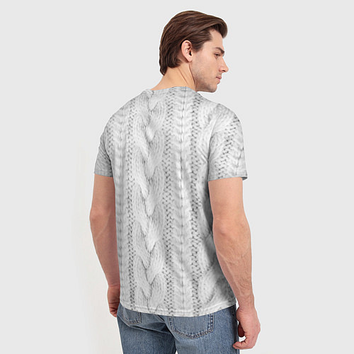 Мужская футболка Вязанная ткань / 3D-принт – фото 4