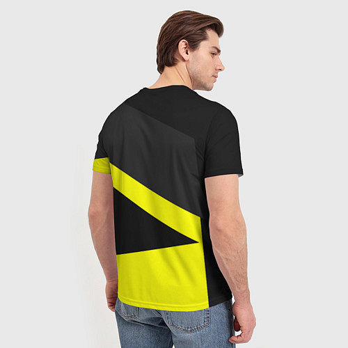 Мужская футболка FC Borussia: Sport Geometry / 3D-принт – фото 4