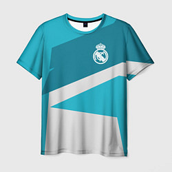 Футболка мужская FC Real Madrid: Sport Geometry, цвет: 3D-принт