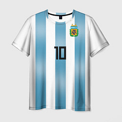 Мужская футболка Сборная Аргентины: Месси ЧМ-2018