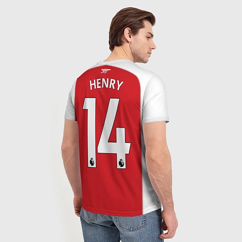 Мужская футболка FC Arsenal: Henry Home 17/18 / 3D-принт – фото 4