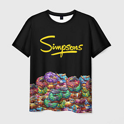 Футболка мужская Simpsons Donuts, цвет: 3D-принт