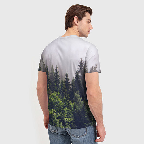 Мужская футболка Jah Khalib: Green Forest / 3D-принт – фото 4