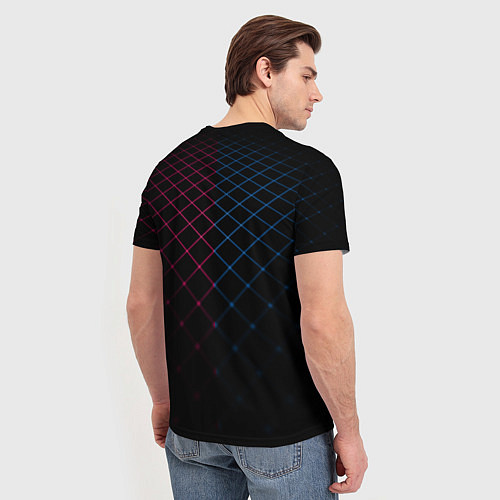 Мужская футболка FC Barcelona Lines / 3D-принт – фото 4