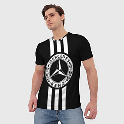 Футболка мужская Mercedes-Benz Black, цвет: 3D-принт — фото 2