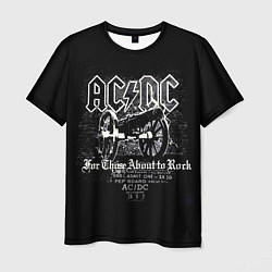 Мужская футболка AC DC - gun