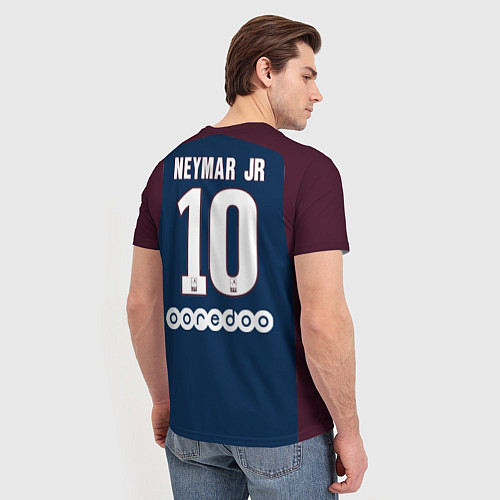 Мужская футболка FC PSG: Neymar Home 17/18 / 3D-принт – фото 4