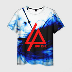 Мужская футболка Linkin Park blue smoke