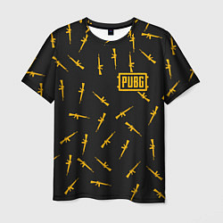 Мужская футболка PUBG: Black Weapon