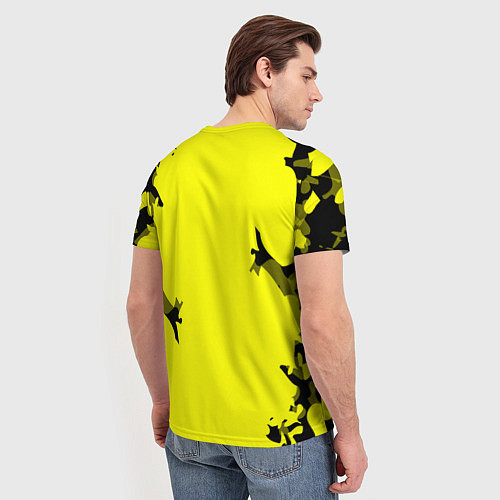 Мужская футболка FC Borussia Dortmund: Yellow Original / 3D-принт – фото 4