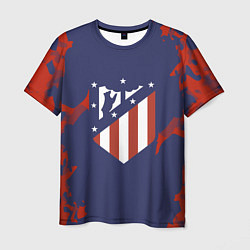 Футболка мужская FC Atletico Madrid: Blue & Red, цвет: 3D-принт