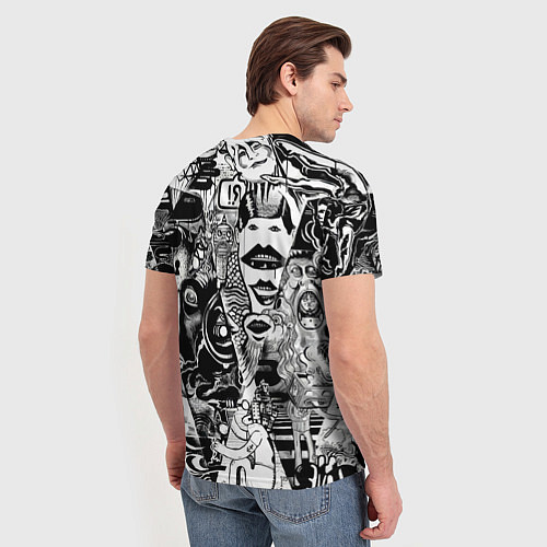Мужская футболка Стикербомбинг / 3D-принт – фото 4