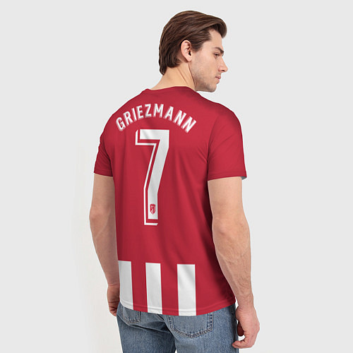 Мужская футболка FC Atletico Madrid: Griezmann Home 18/19 / 3D-принт – фото 4