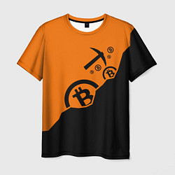 Мужская футболка Bitcoin Mining