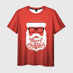 Мужская футболка Santa: Merry Christmas