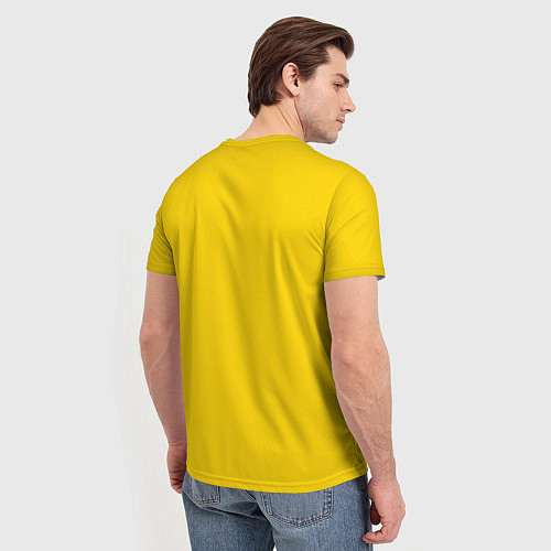 Мужская футболка Сборная Бразилии: желтая / 3D-принт – фото 4