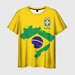 Мужская футболка Сборная Бразилии: желтая
