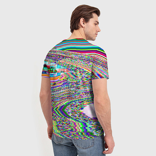 Мужская футболка Optical Glitch / 3D-принт – фото 4