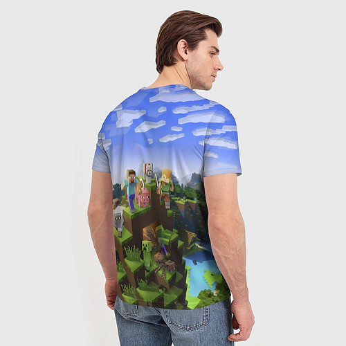 Мужская футболка Майнкрафт: Глеб / 3D-принт – фото 4