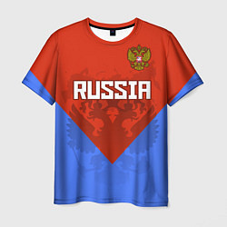 Мужская футболка Russia Red & Blue