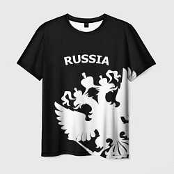 Мужская футболка Russia: Black Edition