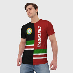 Футболка мужская Chechnya, Russia, цвет: 3D-принт — фото 2
