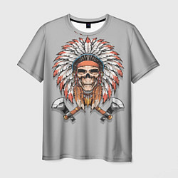 Мужская футболка Indian Skull