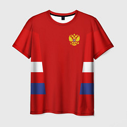 Мужская футболка Russia: Sport Tricolor