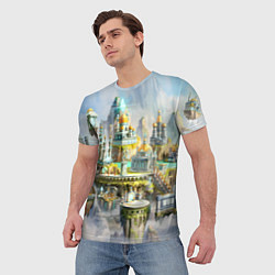 Футболка мужская Дворец в небесах, цвет: 3D-принт — фото 2