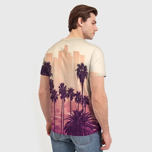 Мужская футболка Los Angeles / 3D-принт – фото 4