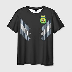 Футболка мужская Аргентина: гостевая ЧМ-2018, цвет: 3D-принт