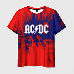 Мужская футболка AC/DC: Red & Blue