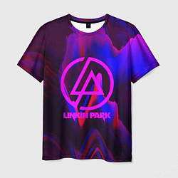 Мужская футболка Linkin Park: Violet Neon