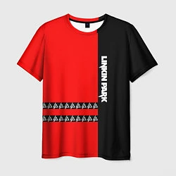 Мужская футболка Linkin Park: Red & Black