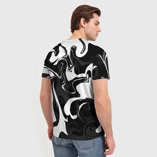 Мужская футболка Rainbow Six: Black & White / 3D-принт – фото 4
