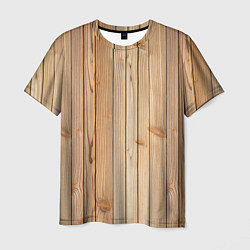 Мужская футболка Деревянная обшивка