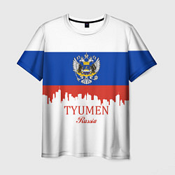 Футболка мужская Tyumen: Russia, цвет: 3D-принт