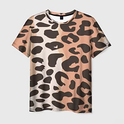 Мужская футболка Шкура леопарда