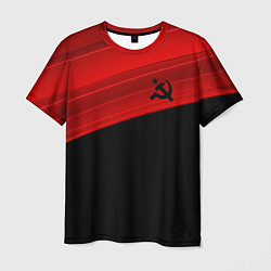 Мужская футболка USSR: Black Patriot