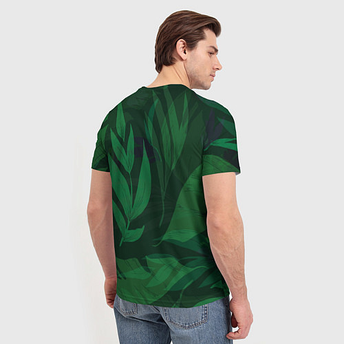 Мужская футболка Тропическая горилла / 3D-принт – фото 4