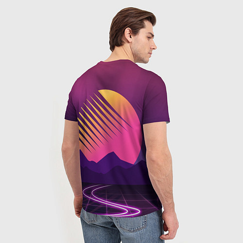 Мужская футболка Digital Sun / 3D-принт – фото 4