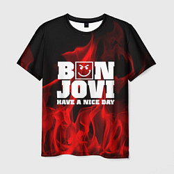 Мужская футболка Bon Jovi: Have a nice day