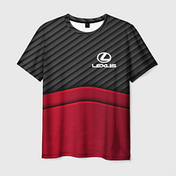 Мужская футболка Lexus: Red Carbon